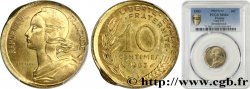 10 centimes Marianne, Fautée frappe décentrée 1983 Pessac F.144/23
