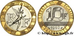 10 francs Génie de la Bastille, (BU) Brillant Universel, frappe médaille 1992 Pessac F.375/9