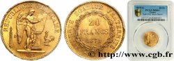 20 francs or Génie, Troisième République 1879 Paris F.533/8 SPL64 PCGS