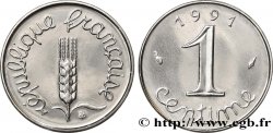 1 centime Épi, BU (Brillant Universel), frappe médaille 1991 Pessac F.106/49