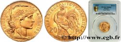 20 francs or Coq, Liberté Égalité Fraternité 1907 Paris F.535/1 FDC66 PCGS