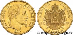 50 francs or Napoléon III, tête laurée 1862 Strasbourg F.548/2
