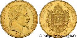 50 francs or Napoléon III, tête laurée 1867 Paris F.548/8