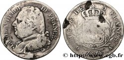 5 francs Louis XVIII buste habillé 1814  Paris F.308/1