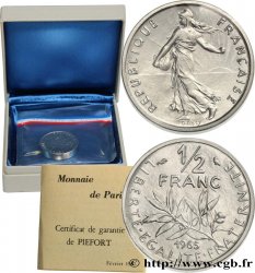 Piéfort nickel de 1/2 franc Semeuse 1965 Paris GEM.91 P1