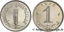 Piéfort argent de 1 centime Épi 1978 Pessac F.106/33P FDC 