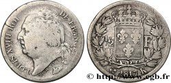 1/2 franc Louis XVIII 1817 Bordeaux F.179/12 TB15 