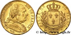 20 francs or Louis XVIII, buste habillé 1814 Paris F.517/2