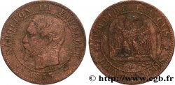 Deux centimes Napoléon III, tête nue 1853 Lyon F.107/5