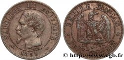 Deux centimes Napoléon III, tête nue 1853 Lille F.107/8