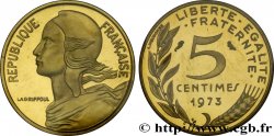 Piéfort Cu-Al-Ni de 5 centimes Marianne 1973 Paris F.125/9P