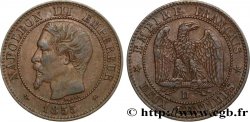 Deux centimes Napoléon III, tête nue 1855 Lyon F.107/28