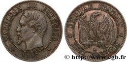 Deux centimes Napoléon III, tête nue 1857 Bordeaux F.107/49