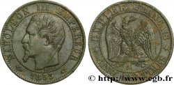 Cinq centimes Napoléon III, tête nue 1855 Paris F.116/17 TB30 