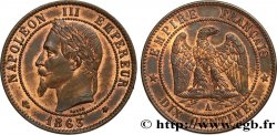 Dix centimes Napoléon III, tête laurée 1863 Paris F.134/10
