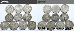 Lot de dix écus de 5 francs n.d.  F.-/