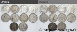 Lot de dix écus de 5 francs n.d.  F.-/