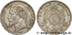 5 francs Napoléon III, tête laurée 1869 Strasbourg F.331/15