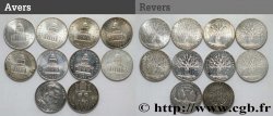 Lot de 10 pièces de 100 francs commémoratives - - F.-/