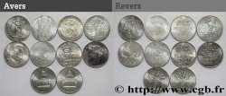 Lot de 10 pièces de 100 francs commémoratives - - F.-/
