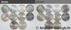 Lot de 10 pièces de 100 francs commémoratives - - F.-/