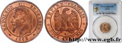 Deux centimes Napoléon III, tête laurée 1862 Paris F.108A/4