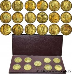 Coffret des neuf 10 francs du concours de 1929 1929 Paris GEM.170 3 SPL+ 