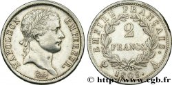 2 francs Napoléon Ier tête laurée, Empire français 1809 Paris F.255/1