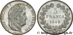 5 francs IIIe type Domard 1845 Paris F.325/6 MS62 