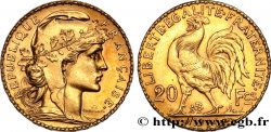 20 francs or Coq, Liberté Égalité Fraternité 1914 Paris F.535/8 SUP 