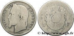 1 franc Napoléon III, tête laurée 1867 Strasbourg F.215/7