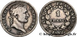 1 franc Napoléon Ier tête laurée, Empire français 1812 Marseille F.205/50