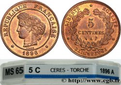 5 centimes Cérès 1896 Paris F.118/38