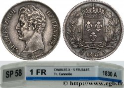 1 franc Charles X, tranche cannelée 1830 Paris F.208/1