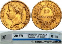 20 francs or Napoléon tête laurée, Empire français 1811 Turin F.516/20