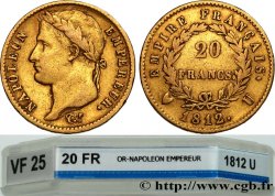 20 francs or Napoléon tête laurée, Empire français 1812 Turin F.516/28