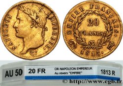 20 francs or Napoléon tête laurée, Empire français 1813 Rome F.516/35