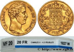 20 francs or Charles X 1827 Lille F.520/7