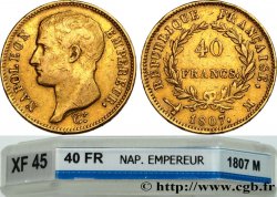 40 francs or Napoléon tête nue, type transitoire 1807 Toulouse F.539/3