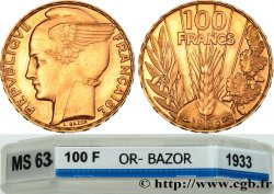 100 francs or, Bazor 1933 Paris F.554/4