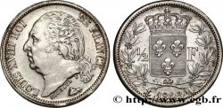 1/2 franc Louis XVIII 1823 Paris F.179/34