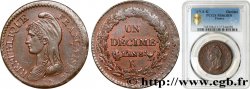 Un décime Dupré, grand module 1800 Bordeaux F.129/70 MS63 PCGS