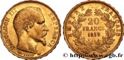 20 francs or Napoléon III, tête nue 1859 Paris F.531/15