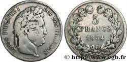 5 francs IIe type Domard 1834 Lille F.324/41 TB 