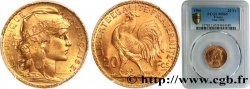 20 francs or Coq, Dieu protège la France 1906 Paris F.534/11 FDC65 PCGS