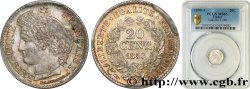 20 centimes Cérès, IIe République 1850 Paris F.146/2 MS65 PCGS
