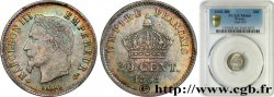 20 centimes Napoléon III, tête laurée, grand module 1868 Strasbourg F.150/5 FDC66 PCGS