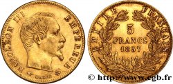 5 francs or Napoléon III, tête nue, grand module 1857 Paris F.501/4 SUP55 