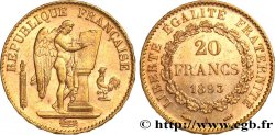 20 francs or Génie, Troisième République 1893 Paris F.533/17