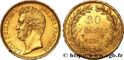 20 francs or Louis-Philippe, Tiolier, tranche inscrite en relief 1831 Lille F.525/5 TTB+ 
